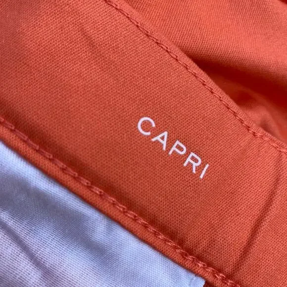 St. John's Bay Living Coral Secretly Slender Capris NWT 4 - Picture 5 of 6